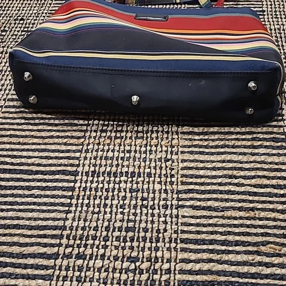 VINTAGE KATE SPADE NEW YORK RAINBOW STRIPE PURSE - Picture 5 of 9